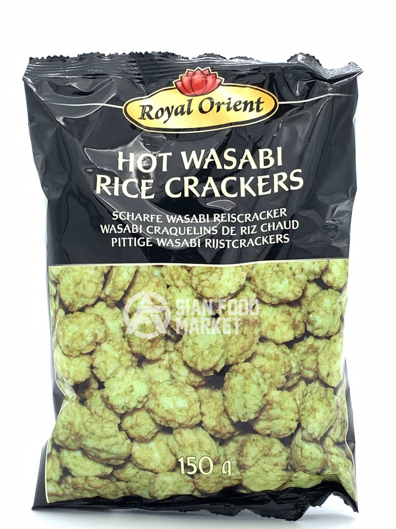 Royal Orient Hot Wasabi Rice Crackers 150g