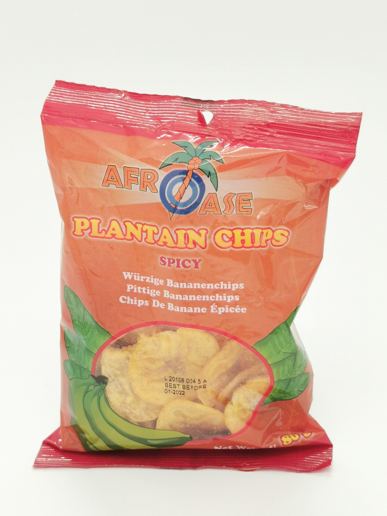 Plantain chips spicy 80g
