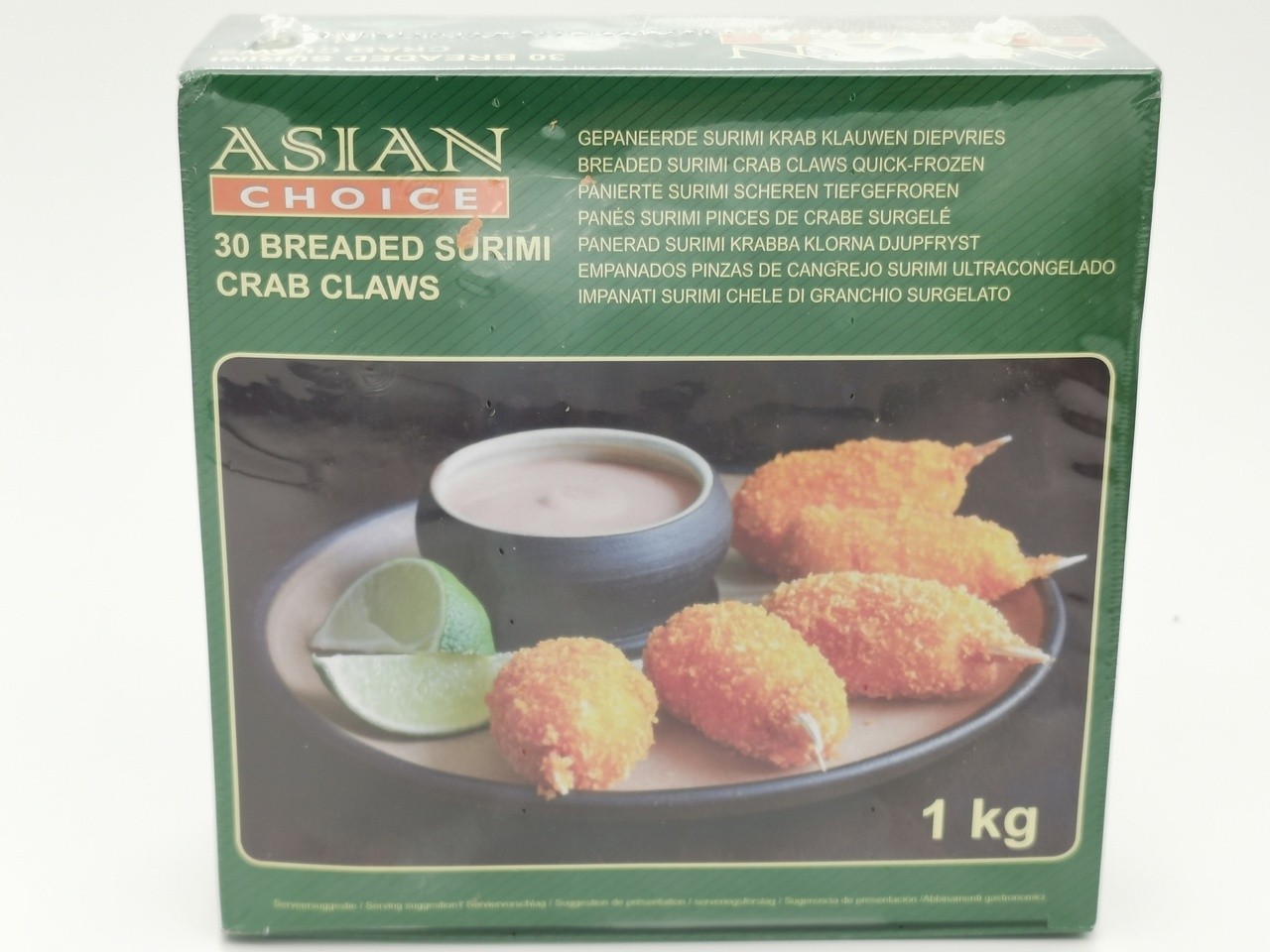 Asian Choice Breaded Surimi Crab Claws 1kg