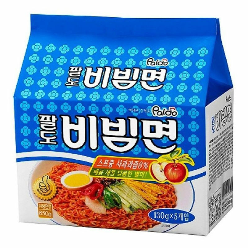 Paldo Korean Style Spicy Cold Noodles 5x130g