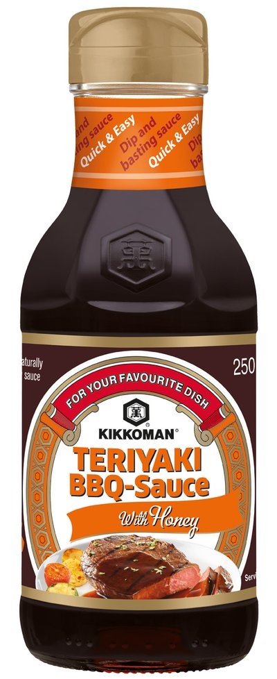 kikkoman teriyaki BBQ sauce with honey 250ml
