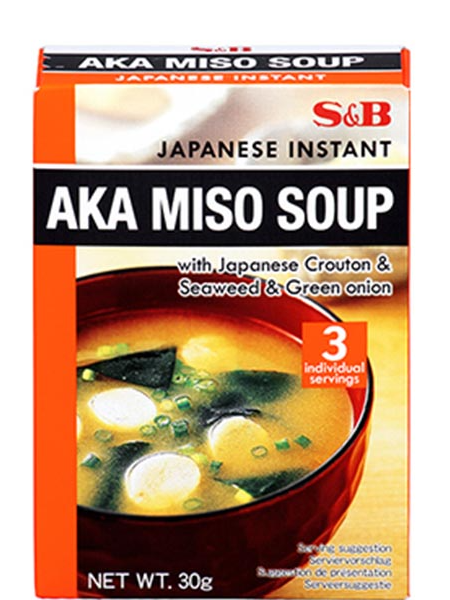 Japanese Instant Aka Miso Soup S&B 30g