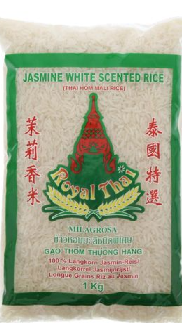 Royal Thai Jasmine White Scented Rice 1kg