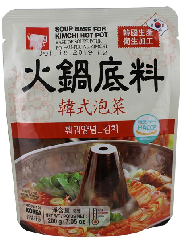Wang Korea Hot Pot Soppbas Kimchi 200g