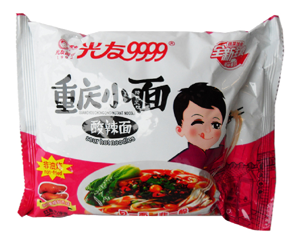Guangyou Chongqing Instant Noodle – Hot & Sour Flavour 110g