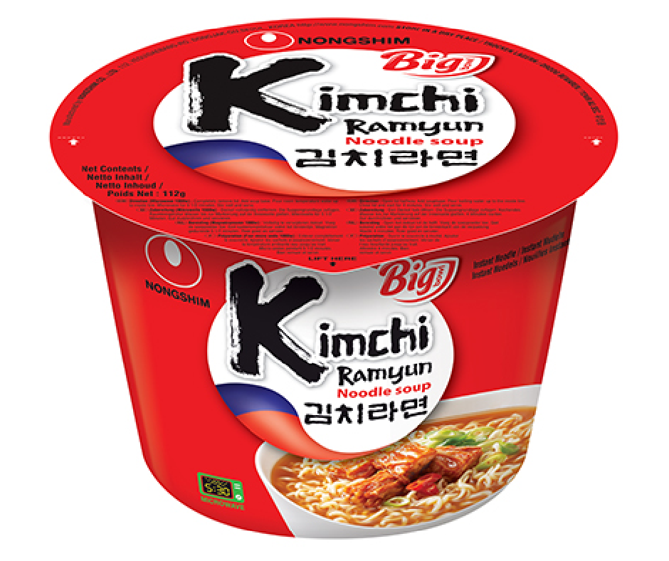 Nongshim Big Bowl Kimchi Instant Noodles 112g