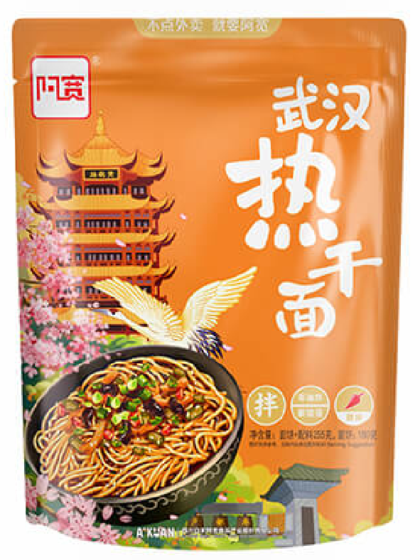 AKUAN WUHAN STYLE NOODLES  255g