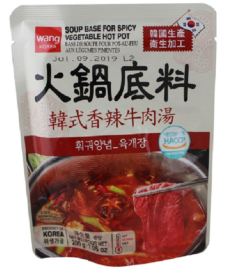Wang Korea Hot Pot Soup Base Spicy Beef 200g
