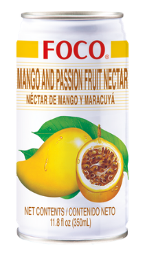 Mango och passionsfrukt nektar, Foco 350ml