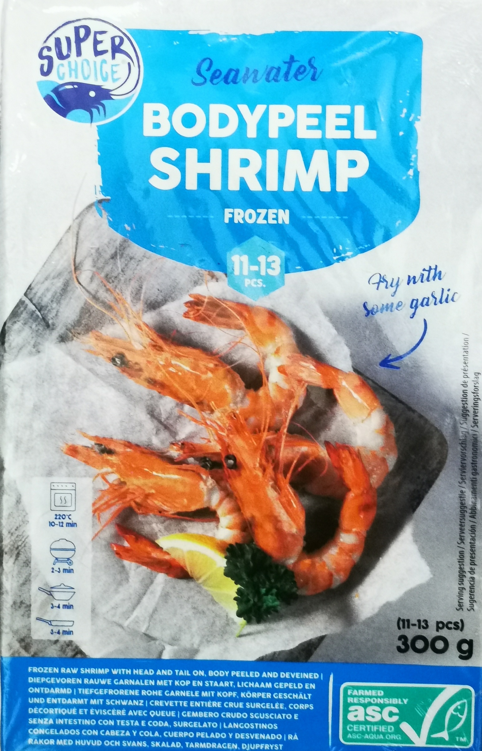 Bodypeel Shrimp 11-13pcs 300g