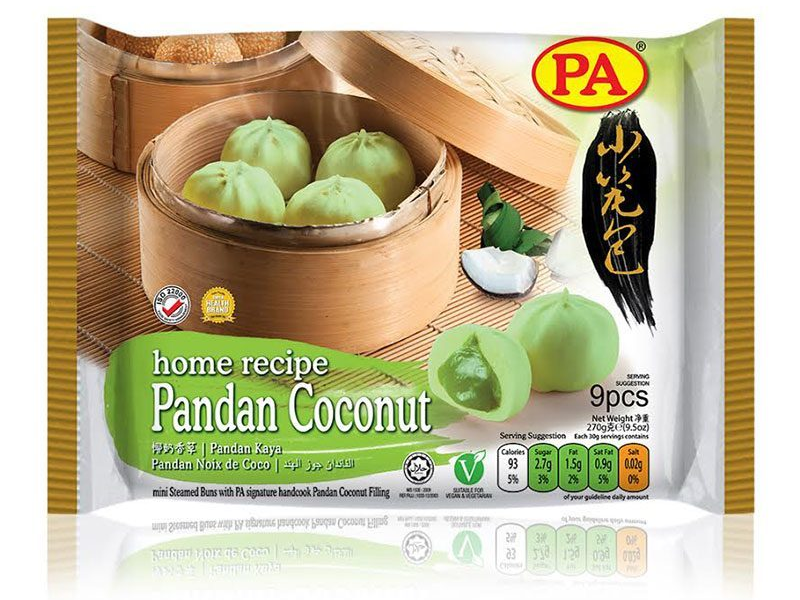 Mini Pandan Coconut Buns 9st 270g