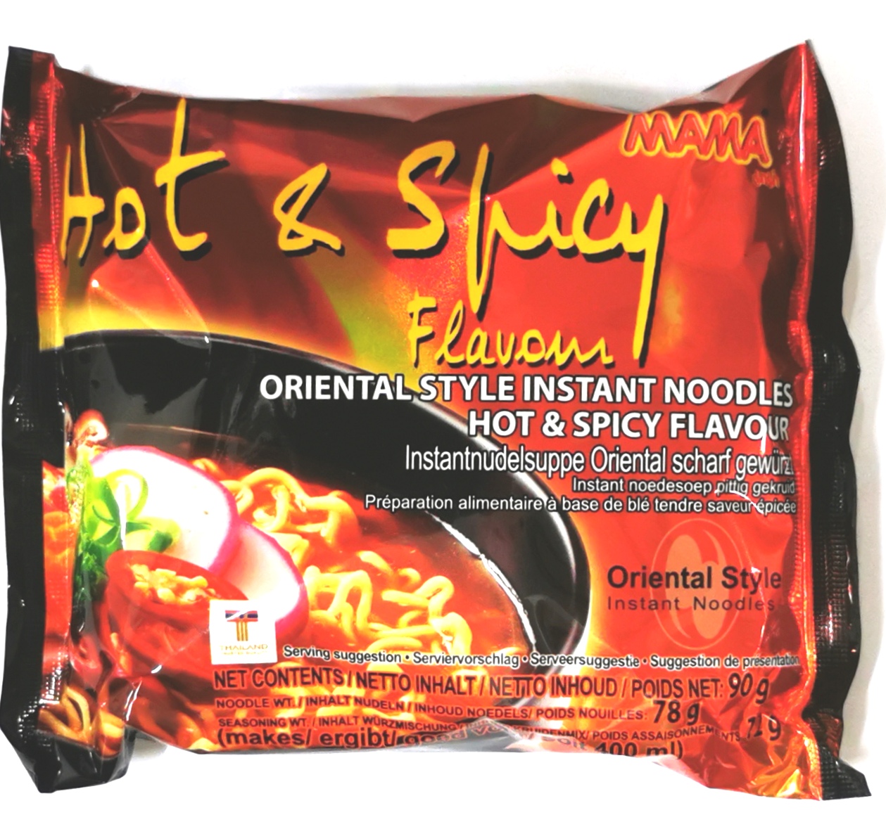 Oriental Style Instant Noodles Hot & Spicy 90g