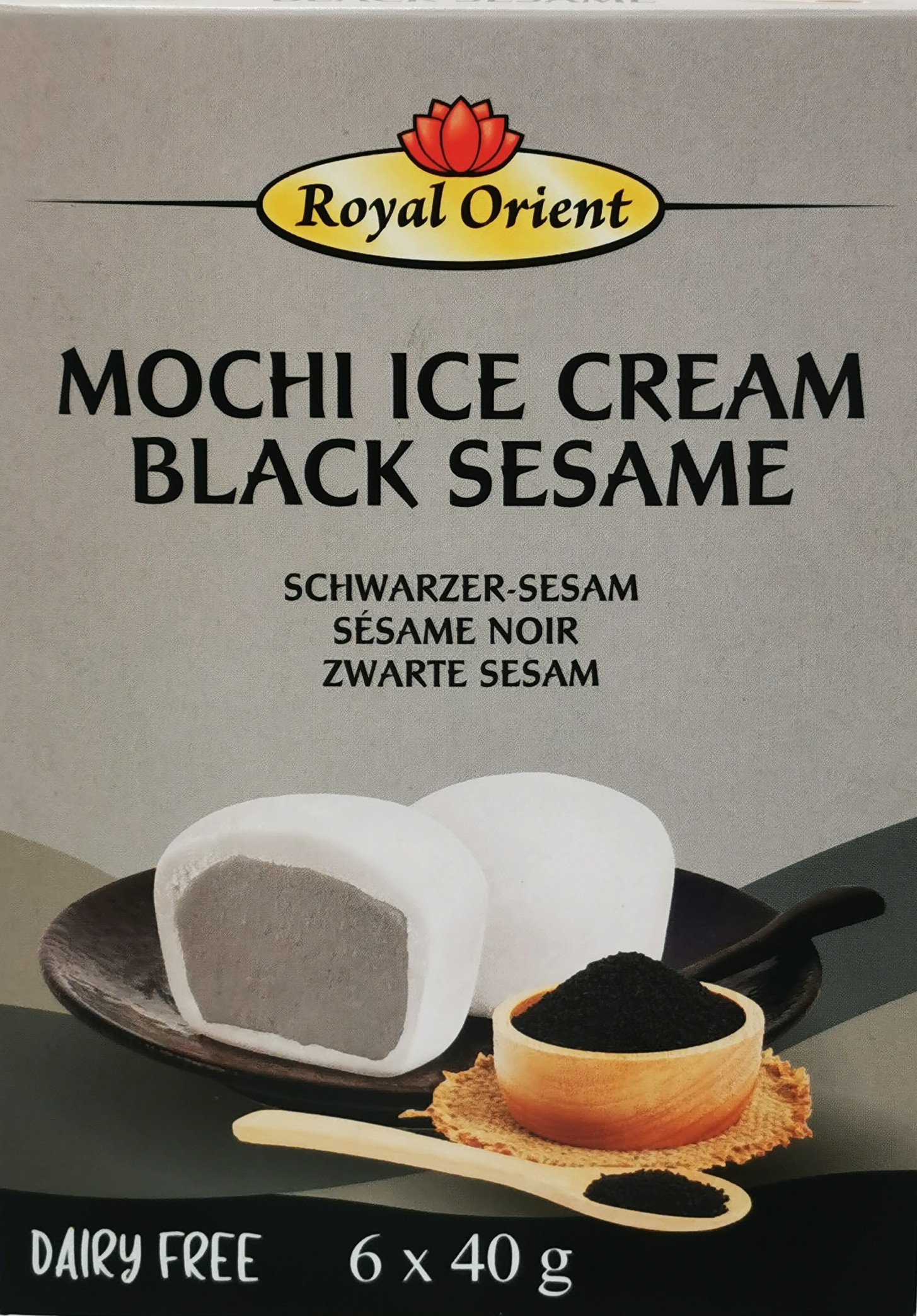 ROYAL ORIENT Mochi Ice Cream Black Sesame 240g