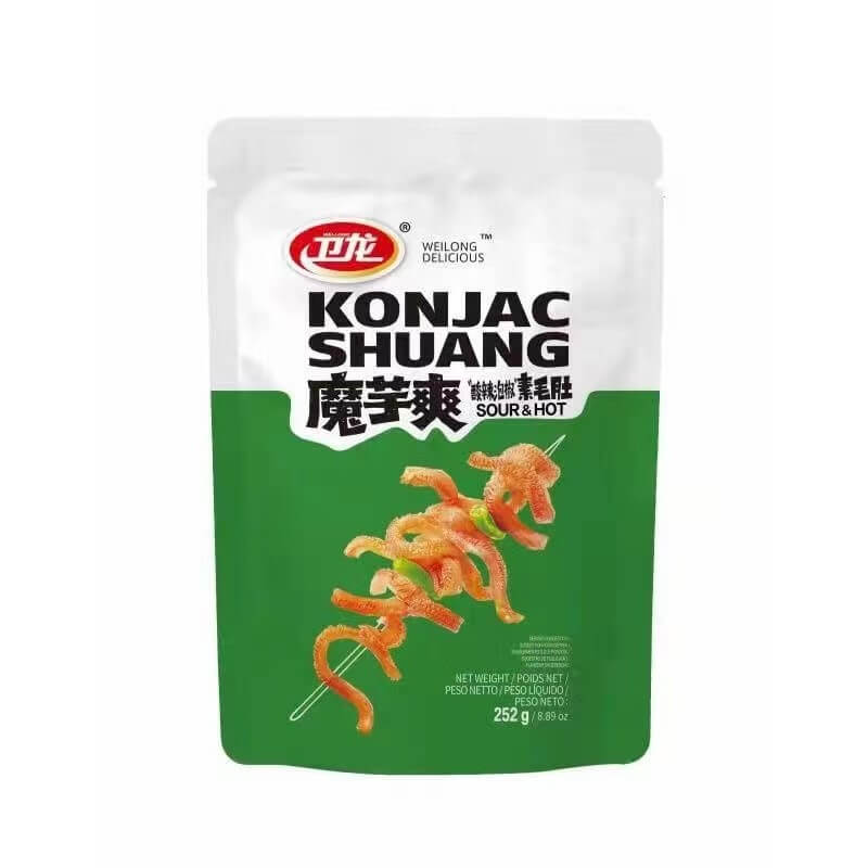 WeiLong Konjac Shuang kryddig och sur smak 252g