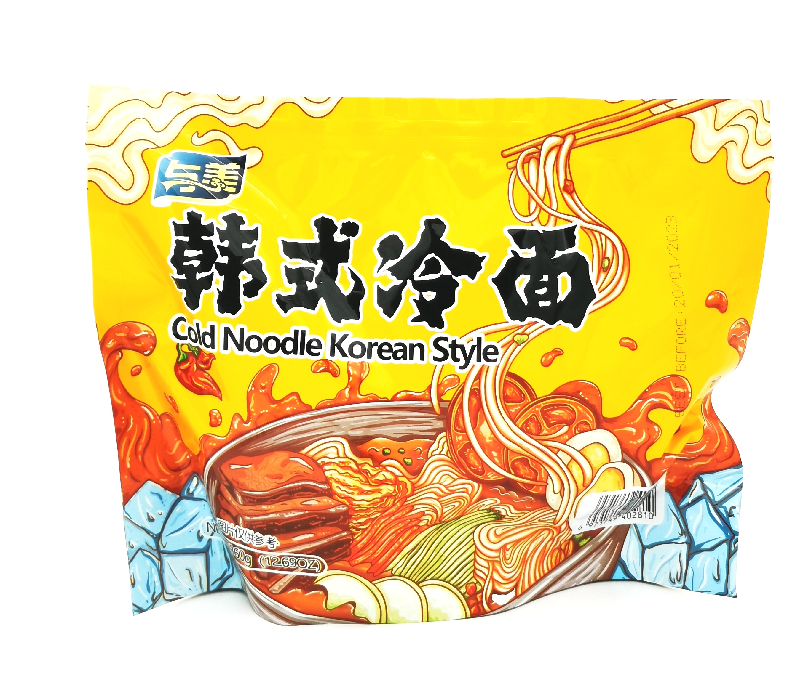 Yumei cold noodle korean sty le bags 360g