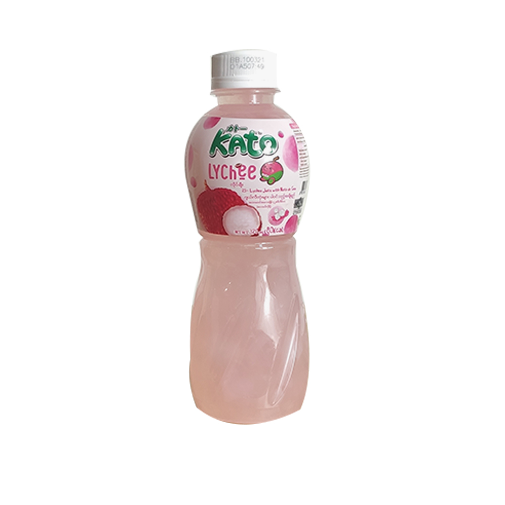 Kato Lychee Juice Med Nata De Coco 320ml